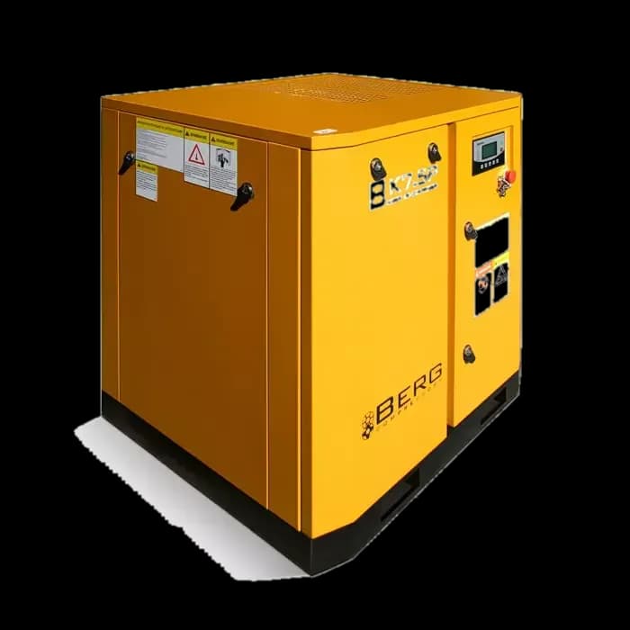 Винтовой компрессор BERG ВК-7.5Р, 16 бар, с преобразователем (16 бар, IP 55, С преобразователем)