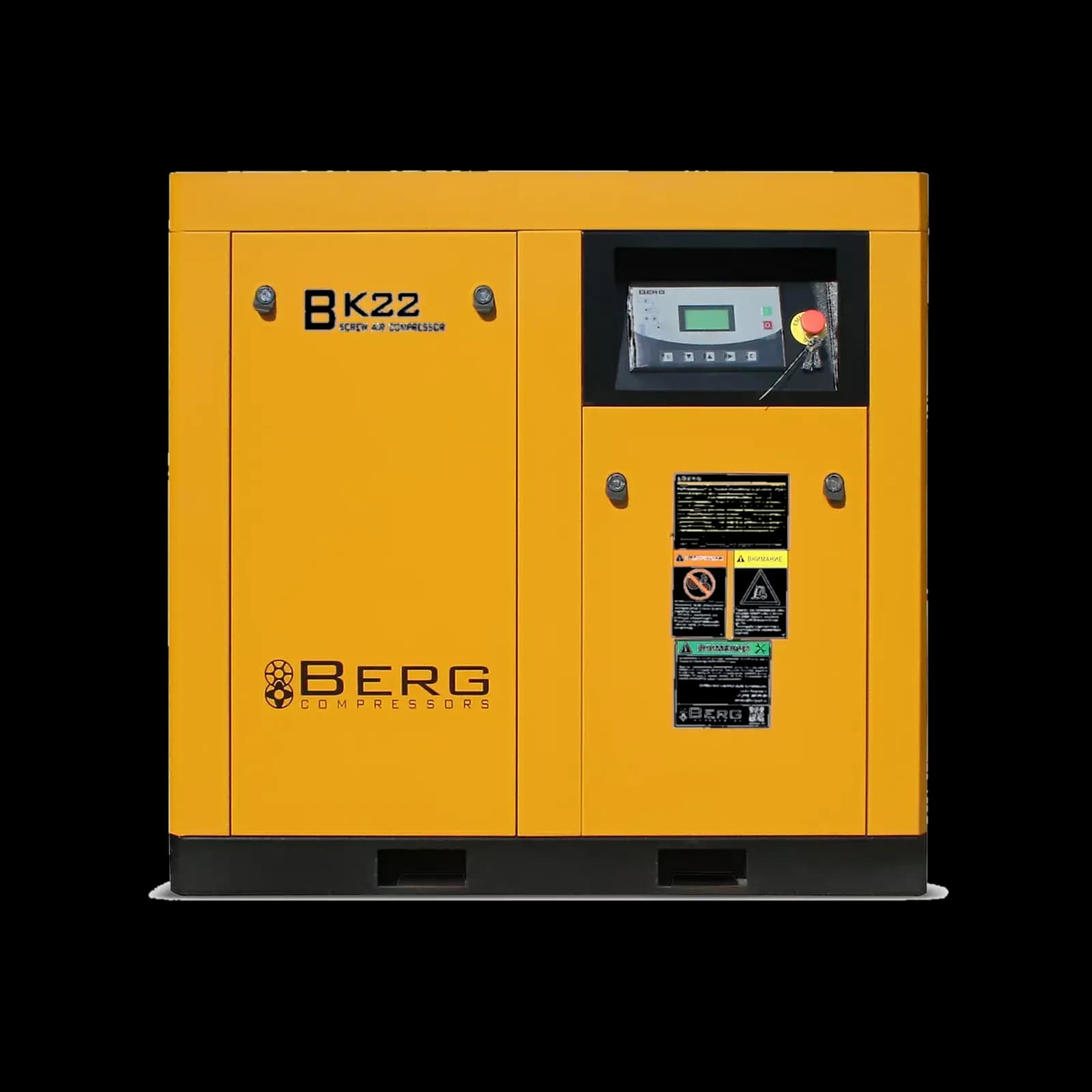 Винтовой компрессор BERG ВК-22, 16 бар, с преобразователем (16 бар, IP 55, С преобразователем) — фото 3