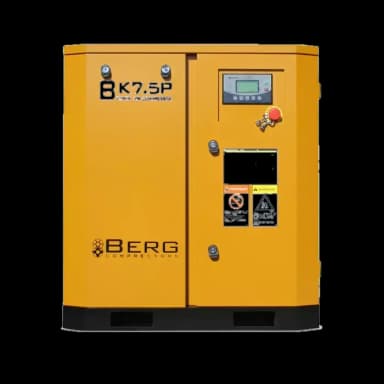 Винтовой компрессор BERG ВК-7.5Р, 16 бар, с преобразователем (16 бар, IP 55, С преобразователем) — фото 2